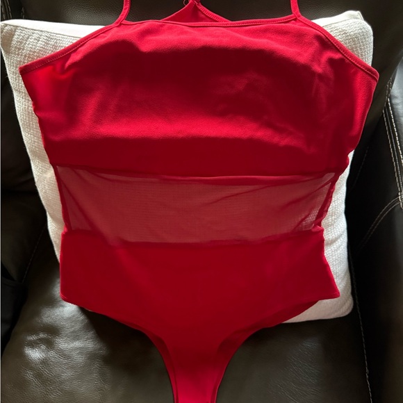 Jenni Tops - Jenni Vibrant Red Bodysuit